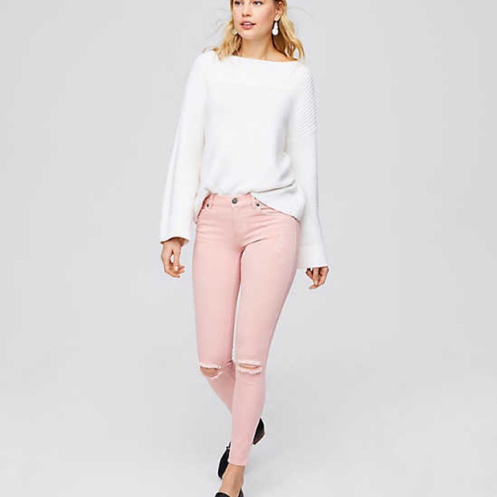 NWT ANN TAYLOR LOFT 4 WAY STRETCH DENIM LEGGING PI